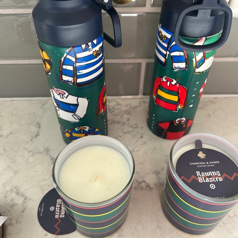 Colorful Striped Water Bottle